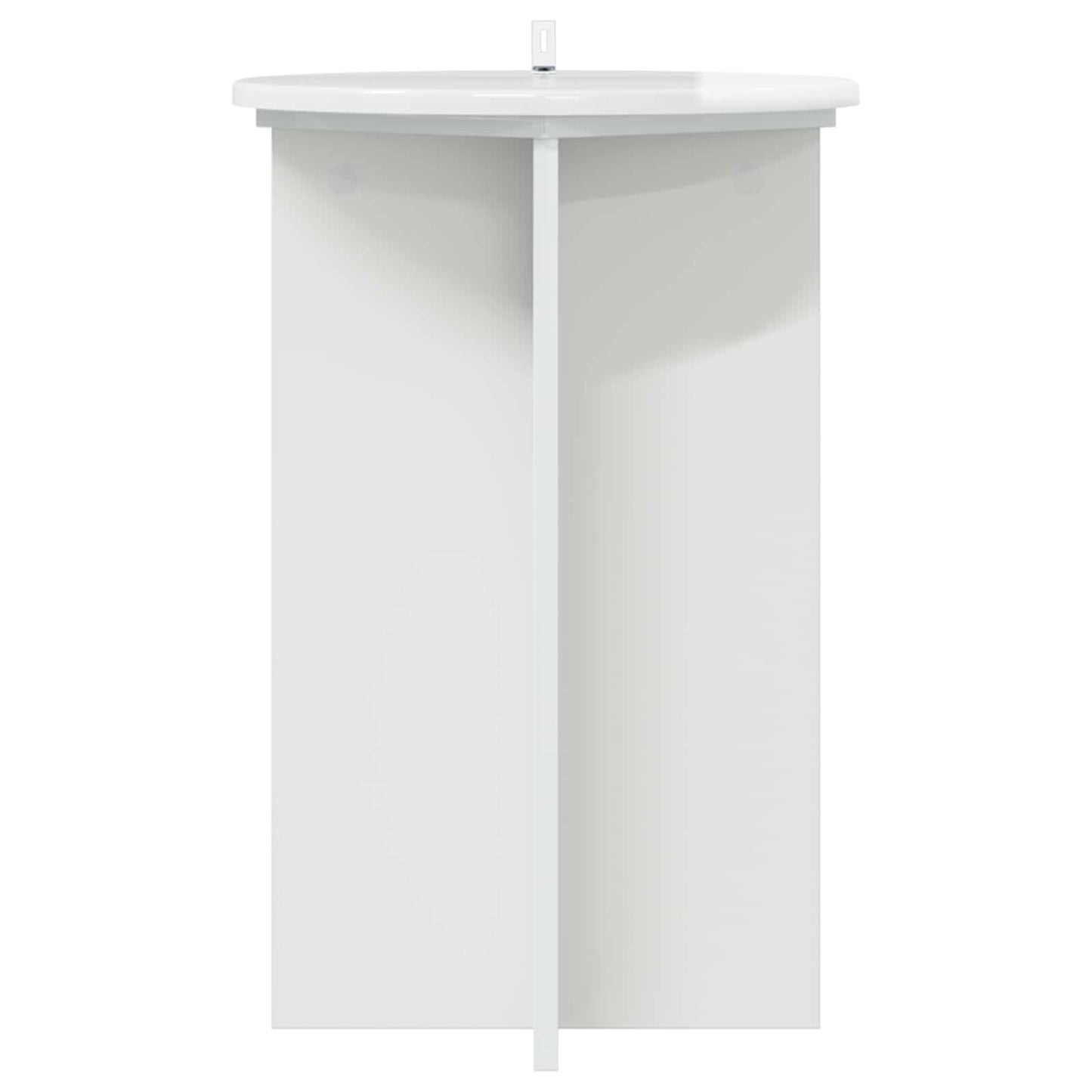 Plantenstandaard 2 pcs Hoogglans Wit Ø40 x 60 cm Bewerkt hout is nu te koop bij PeponiXL, paradijselijk wonen!