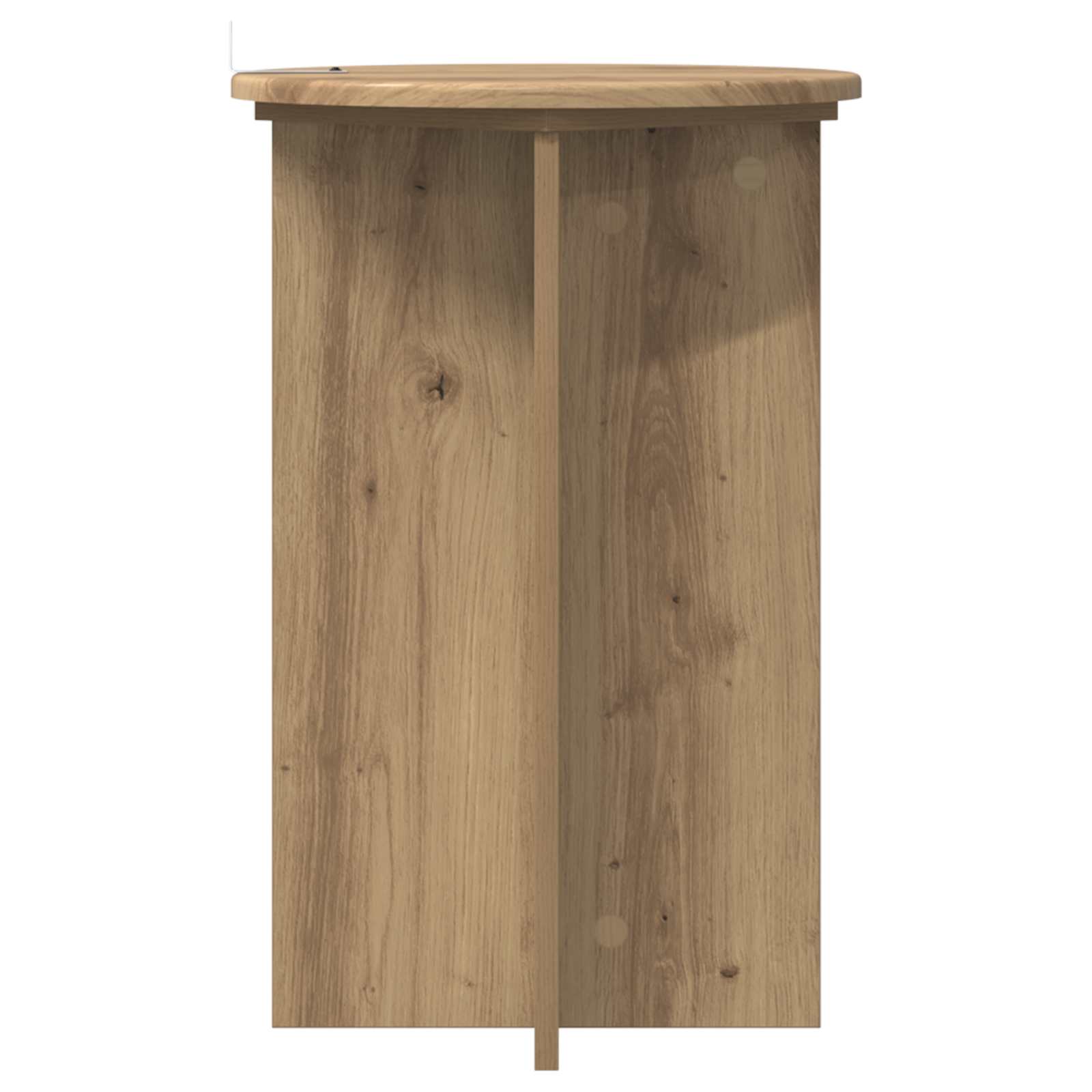 Plantenstandaard 2 pcs Artisanaal eiken Ø40 x 60 cm is nu te koop bij PeponiXL, paradijselijk wonen!