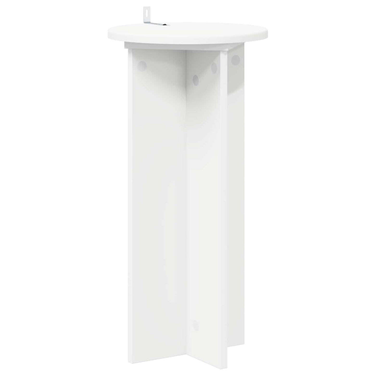 Plantenstandaard 2 pcs Wit Ø29,5 x 60 cm Bewerkt hout is nu te koop bij PeponiXL, paradijselijk wonen!