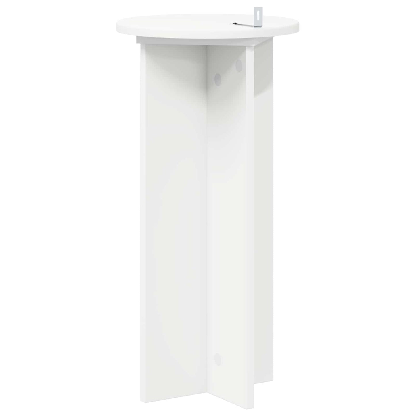 Plantenstandaard 2 pcs Wit Ø29,5 x 60 cm Bewerkt hout is nu te koop bij PeponiXL, paradijselijk wonen!
