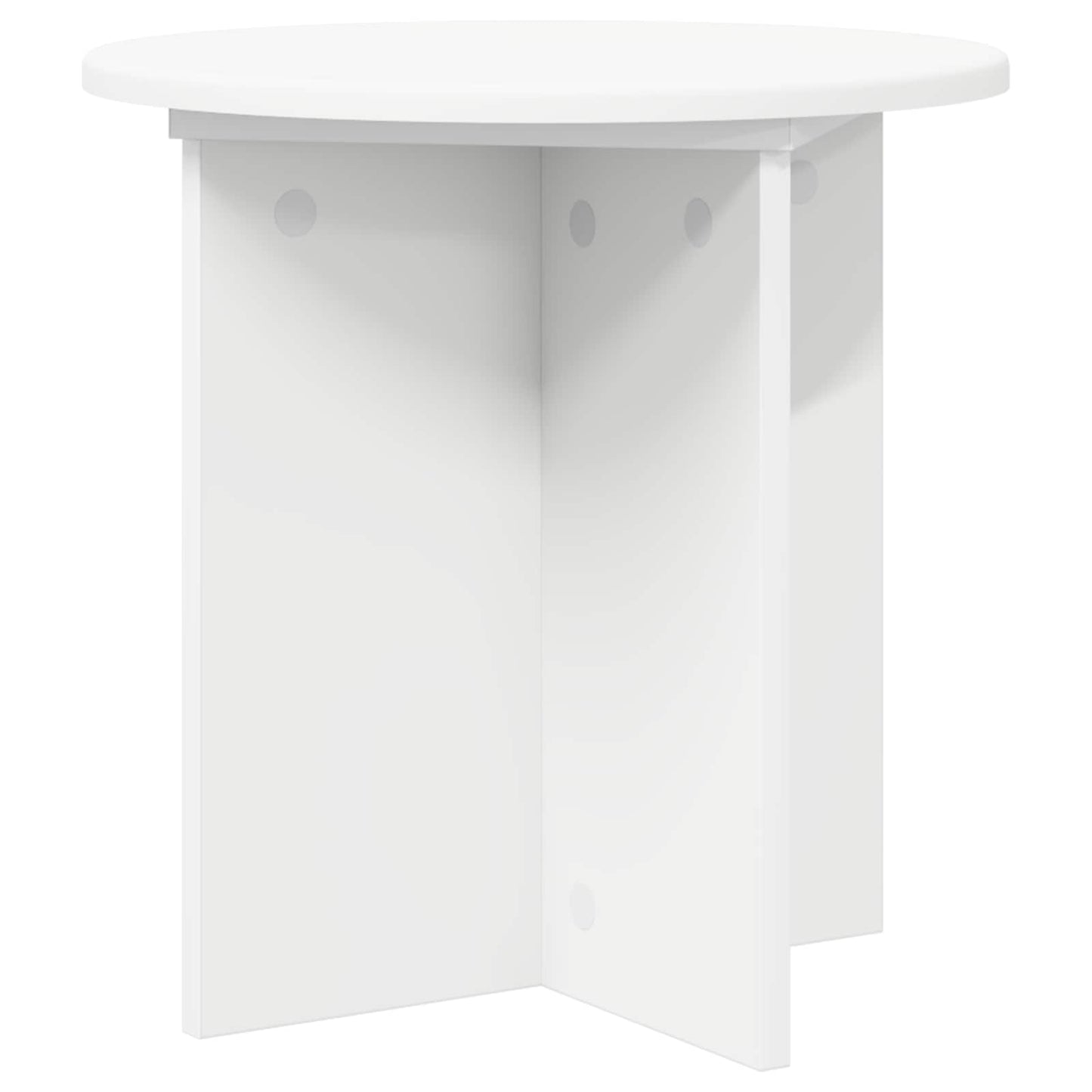 Plantenstandaard 2 pcs Wit Ø40 x 40 cm Bewerkt hout is nu te koop bij PeponiXL, paradijselijk wonen!