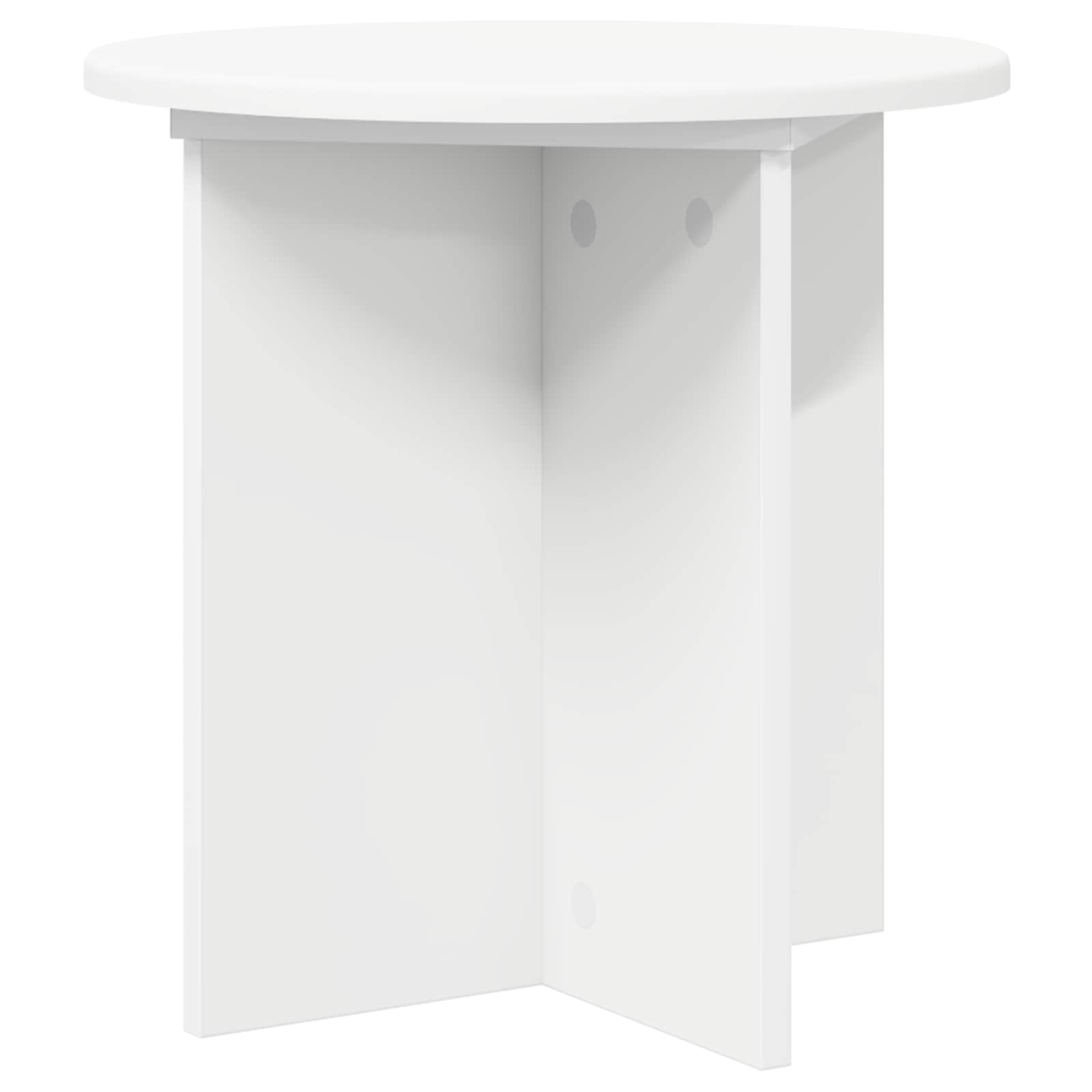 Plantenstandaard 2 pcs Wit Ø40 x 40 cm Bewerkt hout is nu te koop bij PeponiXL, paradijselijk wonen!
