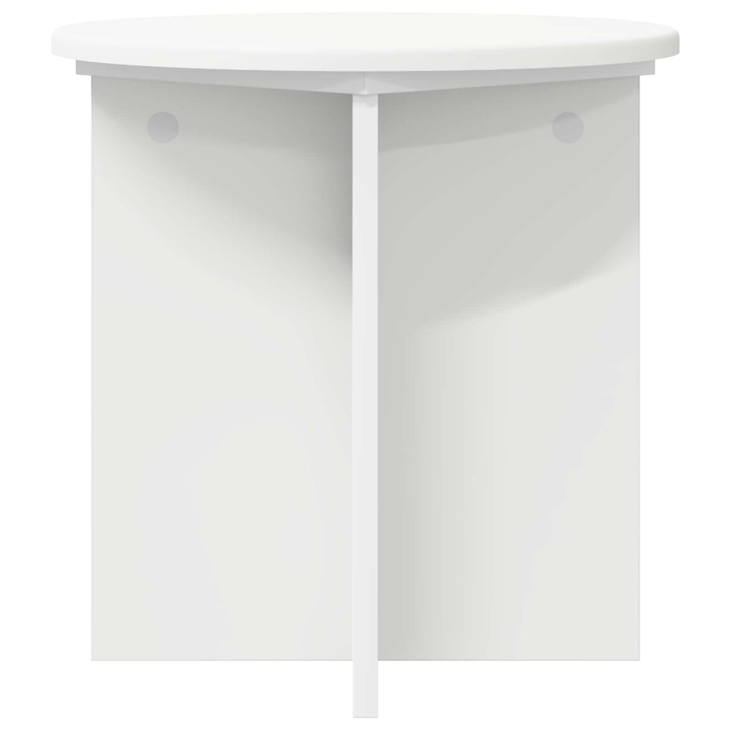 Plantenstandaard 2 pcs Wit Ø40 x 40 cm Bewerkt hout is nu te koop bij PeponiXL, paradijselijk wonen!