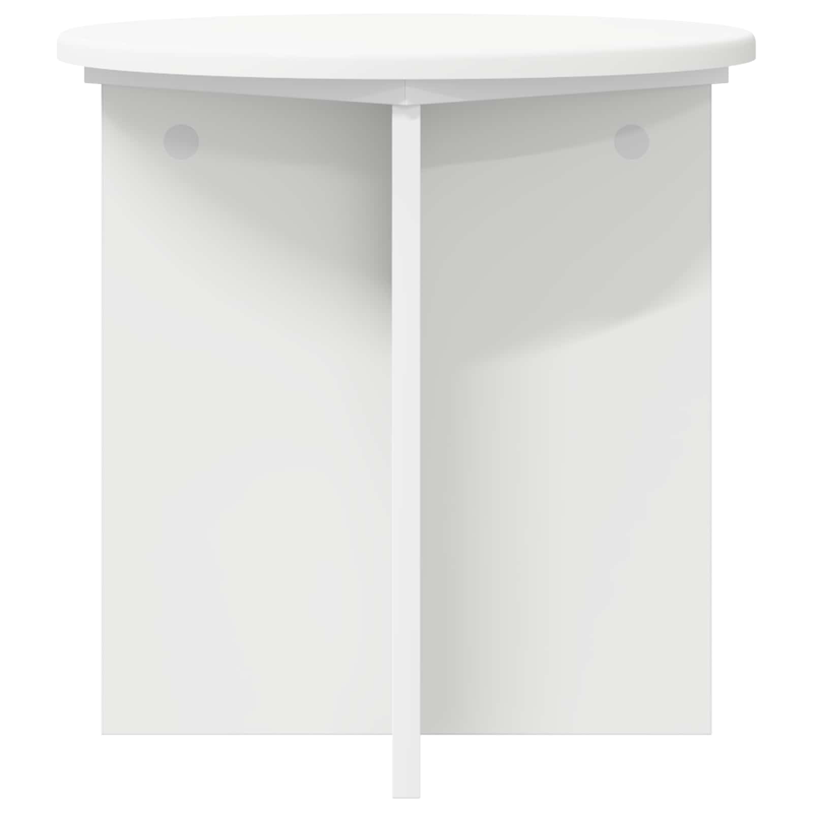 Plantenstandaard 2 pcs Wit Ø40 x 40 cm Bewerkt hout is nu te koop bij PeponiXL, paradijselijk wonen!