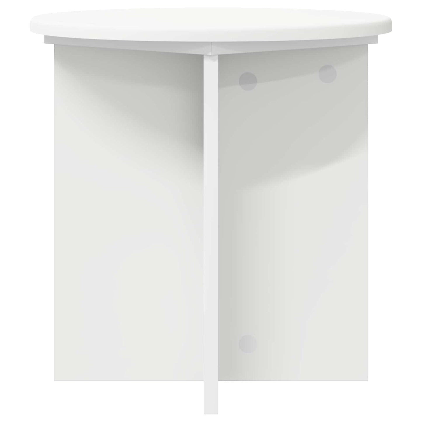 Plantenstandaard 2 pcs Wit Ø40 x 40 cm Bewerkt hout is nu te koop bij PeponiXL, paradijselijk wonen!
