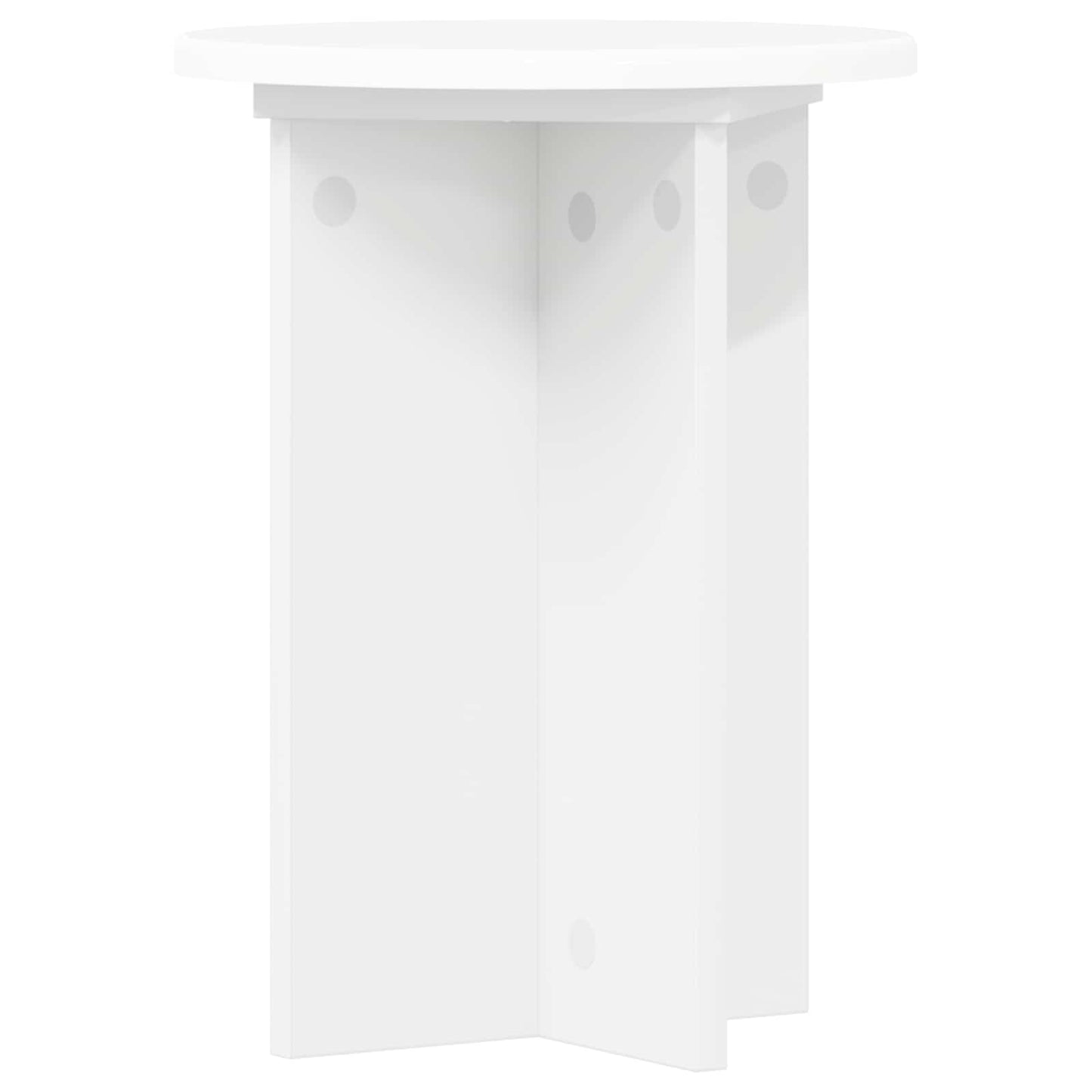 Plantenstandaard 2 pcs Wit Ø29,5 x 40 cm Bewerkt hout is nu te koop bij PeponiXL, paradijselijk wonen!