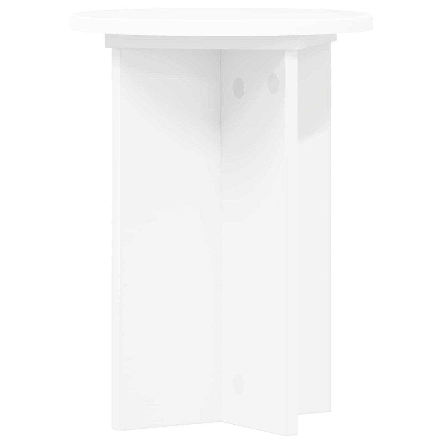 Plantenstandaard 2 pcs Wit Ø29,5 x 40 cm Bewerkt hout is nu te koop bij PeponiXL, paradijselijk wonen!