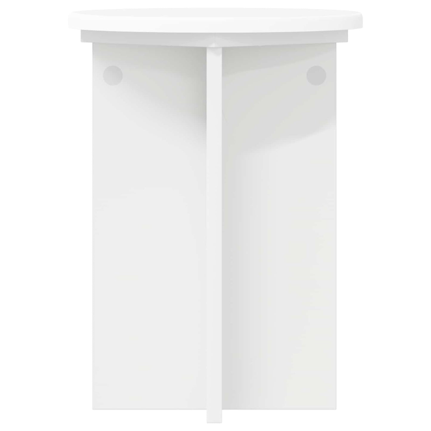 Plantenstandaard 2 pcs Wit Ø29,5 x 40 cm Bewerkt hout is nu te koop bij PeponiXL, paradijselijk wonen!