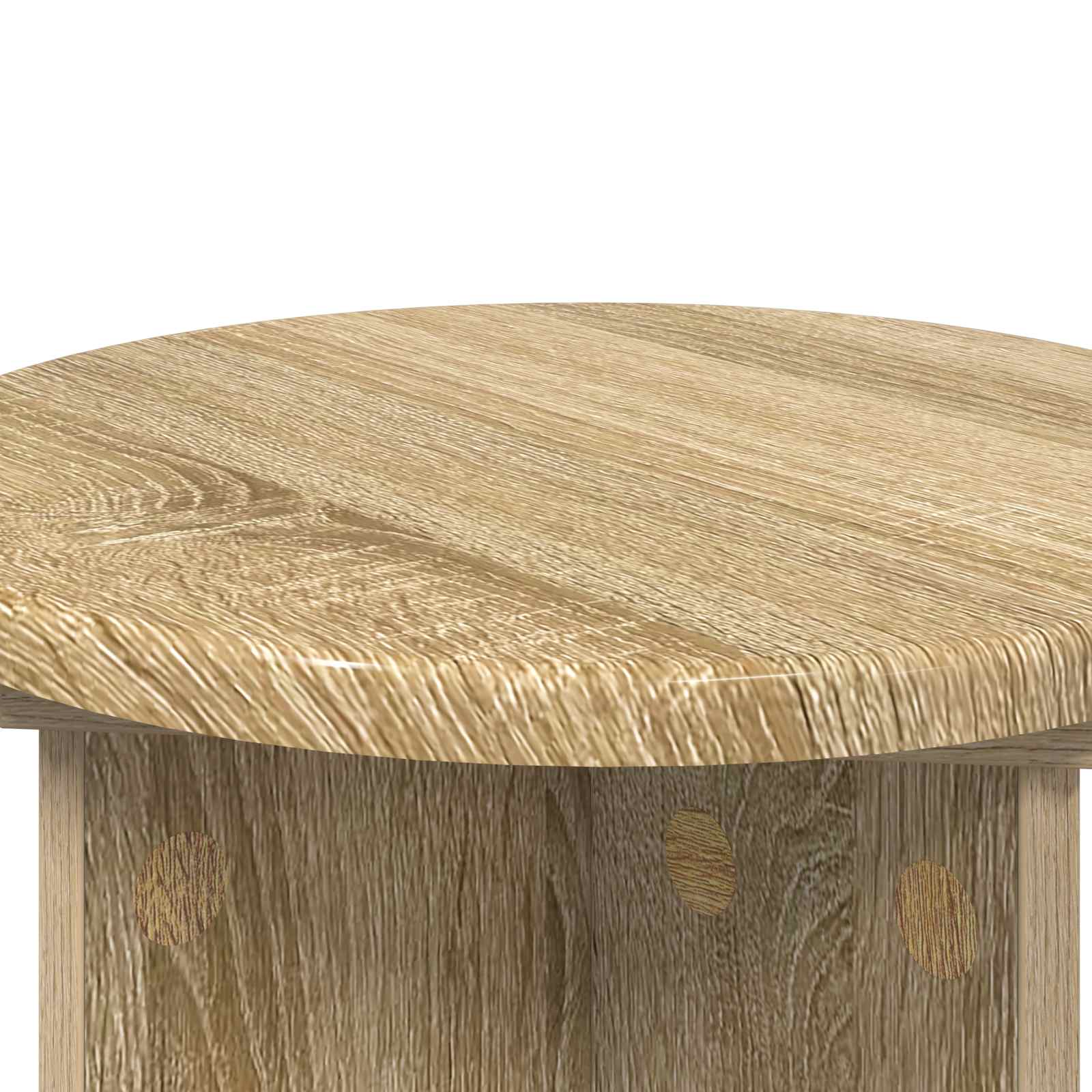Plantenstandaard 2 pcs Sonoma Eiken Ø29,5 x 40 cm Bewerkt hout is nu te koop bij PeponiXL, paradijselijk wonen!