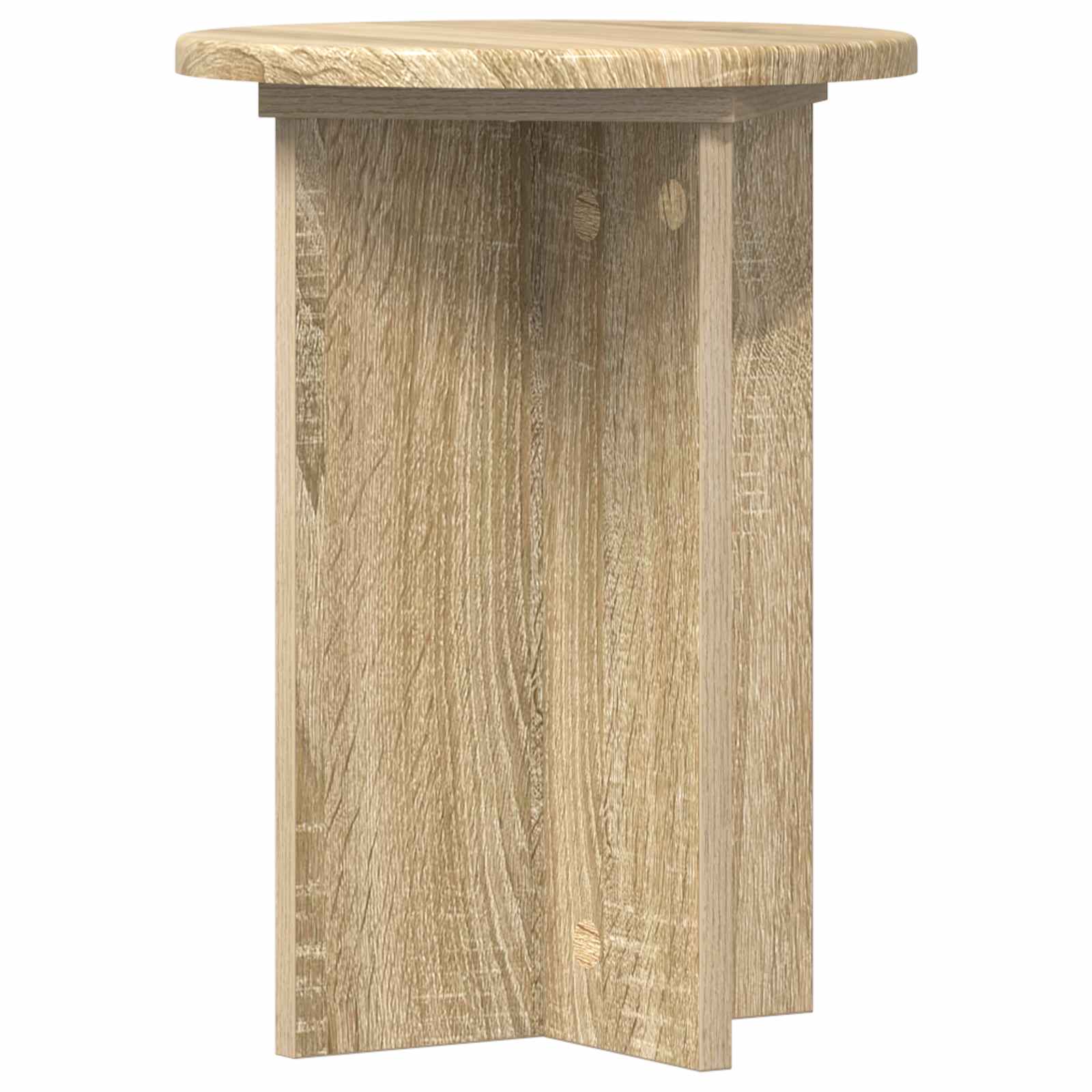 Plantenstandaard 2 pcs Sonoma Eiken Ø29,5 x 40 cm Bewerkt hout is nu te koop bij PeponiXL, paradijselijk wonen!