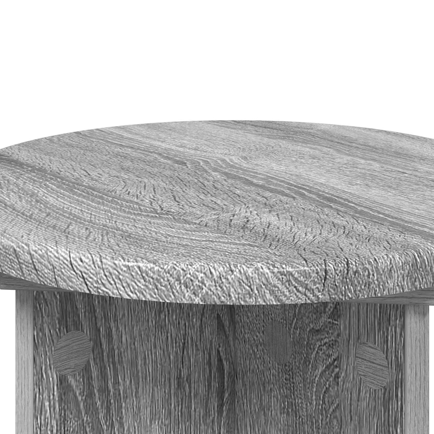 Plantenstandaard 2 pcs Grijs sonoma Ø29,5 x 40 cm Bewerkt hout is nu te koop bij PeponiXL, paradijselijk wonen!