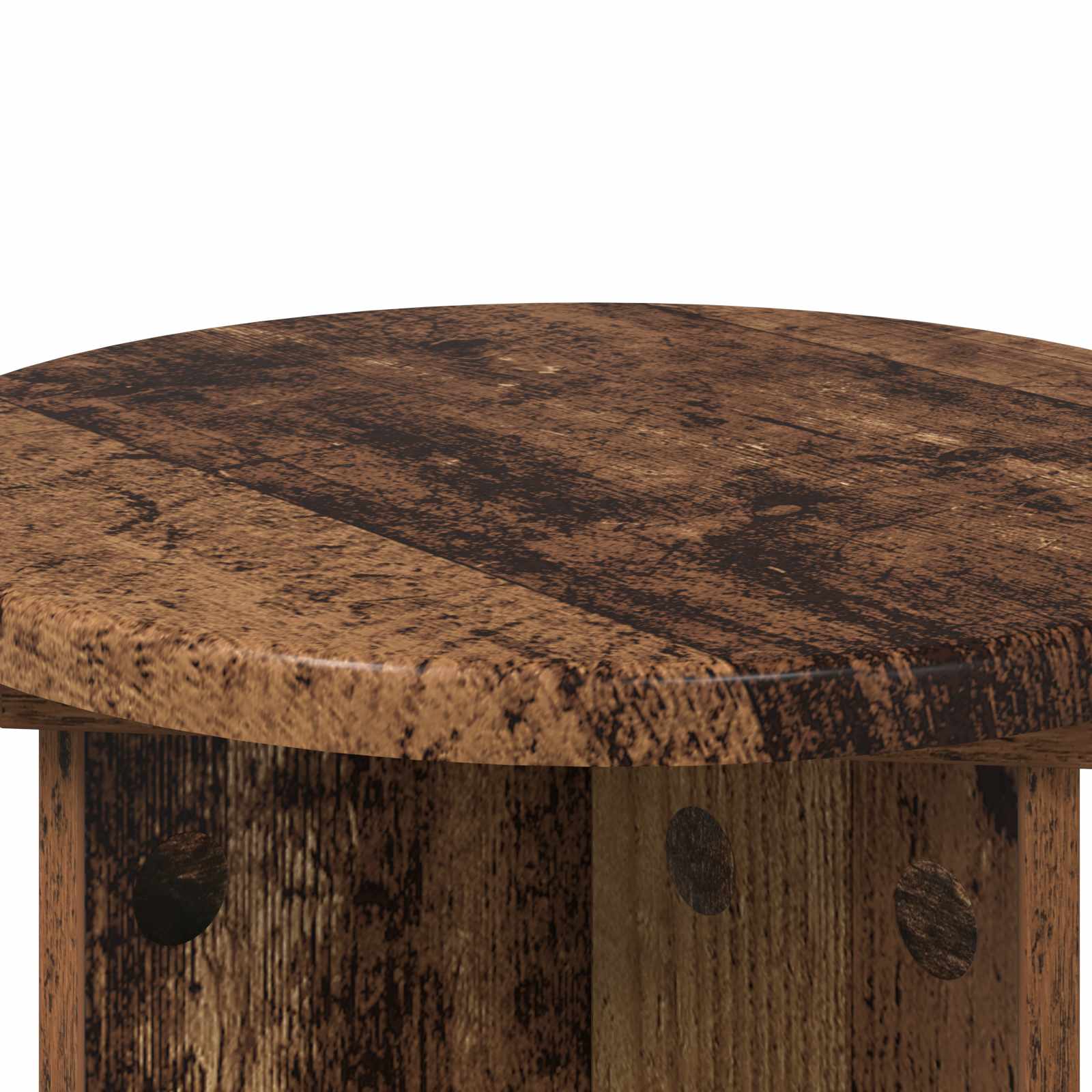 Plantenstandaard 2 pcs Oud hout Ø29,5 x 40 cm Bewerkt hout is nu te koop bij PeponiXL, paradijselijk wonen!
