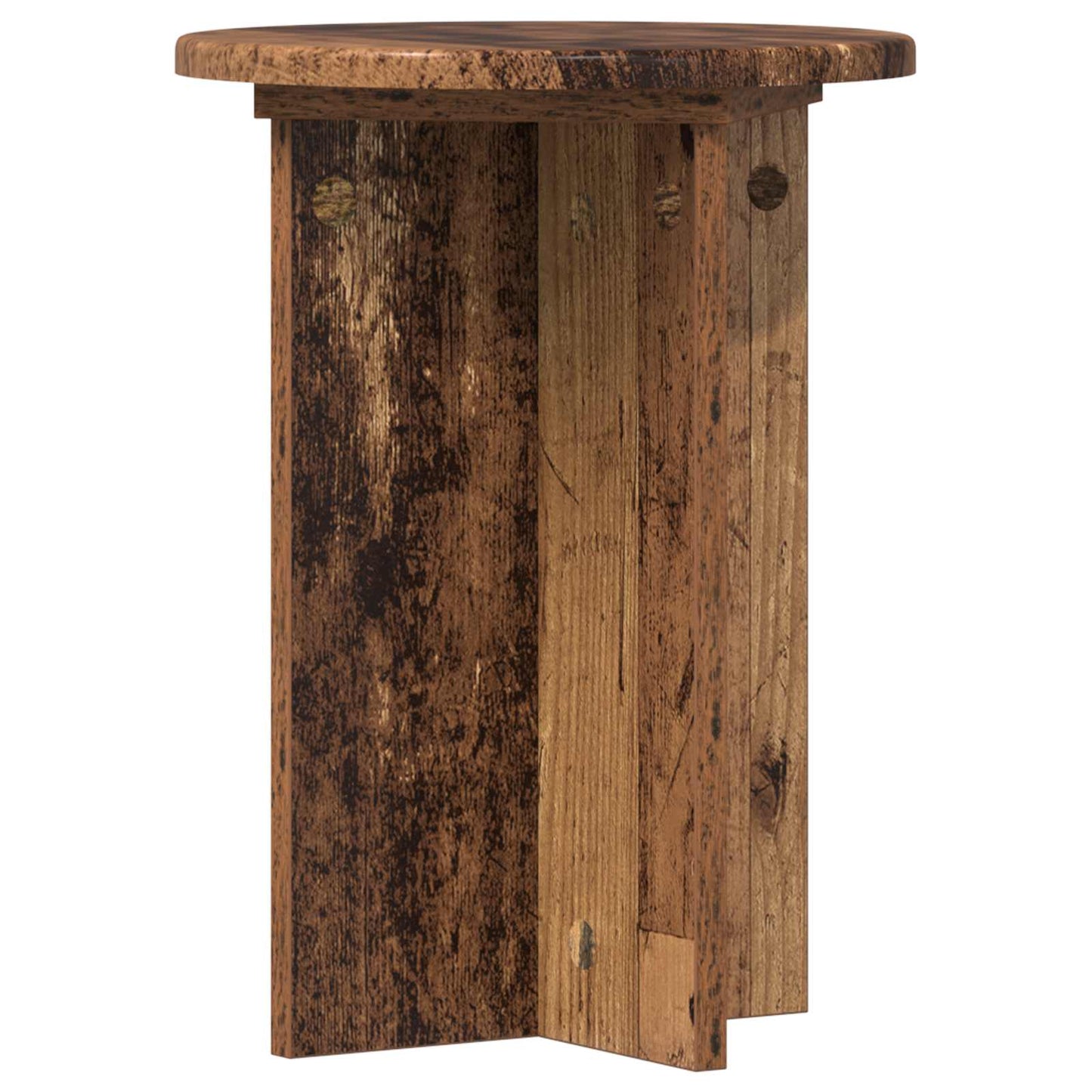 Plantenstandaard 2 pcs Oud hout Ø29,5 x 40 cm Bewerkt hout is nu te koop bij PeponiXL, paradijselijk wonen!