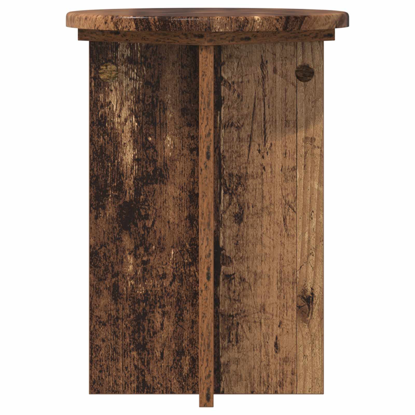 Plantenstandaard 2 pcs Oud hout Ø29,5 x 40 cm Bewerkt hout is nu te koop bij PeponiXL, paradijselijk wonen!