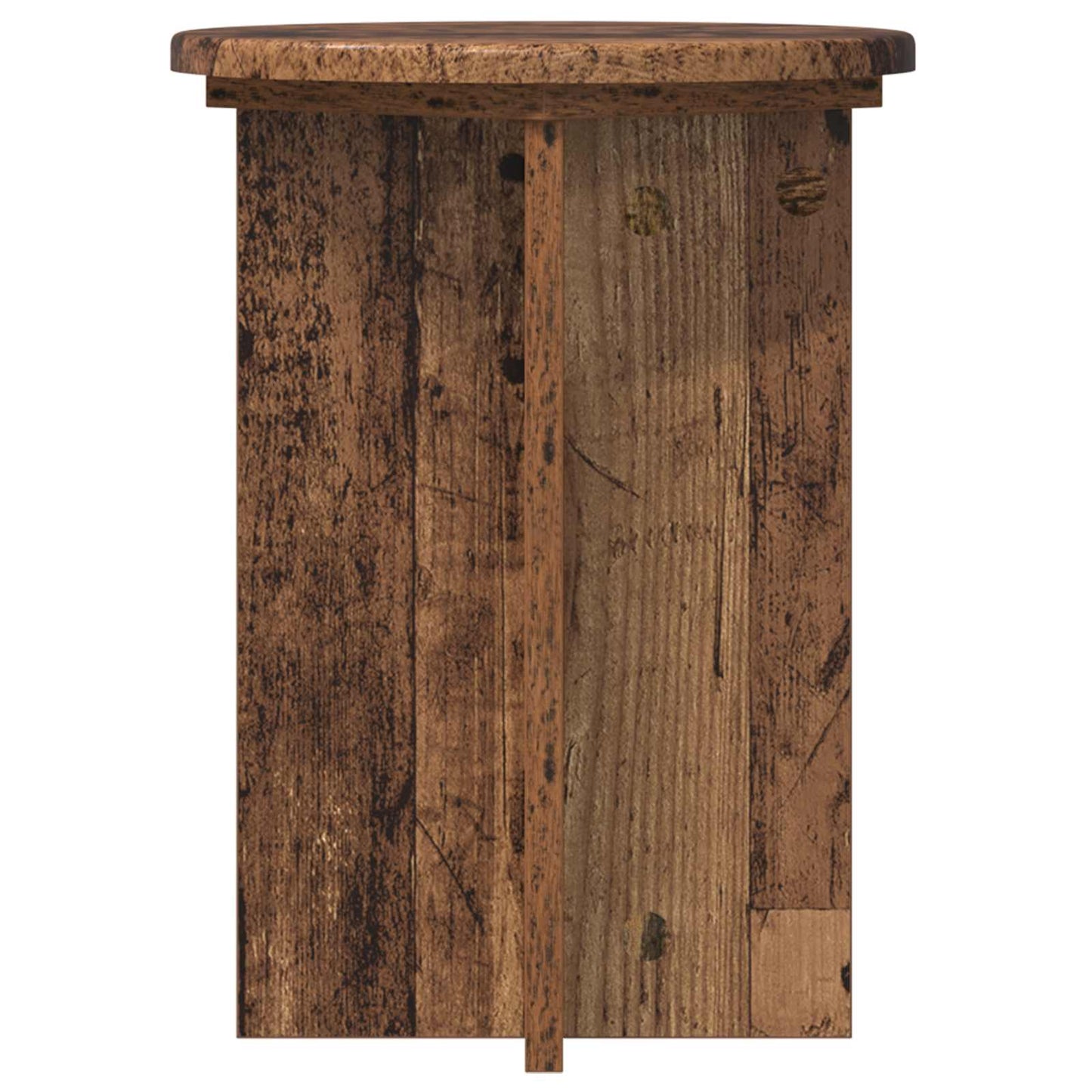 Plantenstandaard 2 pcs Oud hout Ø29,5 x 40 cm Bewerkt hout is nu te koop bij PeponiXL, paradijselijk wonen!