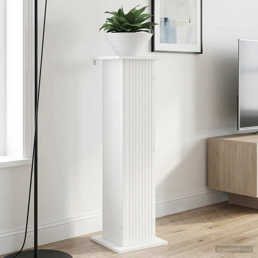 Plantenstandaard 2 pcs Wit 30,5 x 30 x 100,5 cm Bewerkt hout is nu te koop bij PeponiXL, paradijselijk wonen!