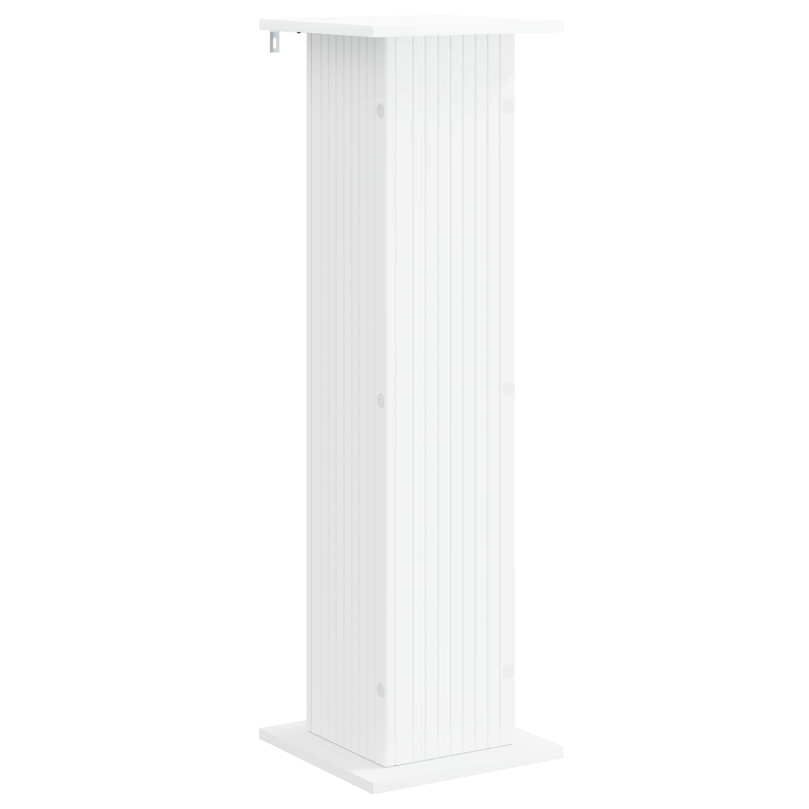 Plantenstandaard 2 pcs Wit 30,5 x 30 x 100,5 cm Bewerkt hout is nu te koop bij PeponiXL, paradijselijk wonen!