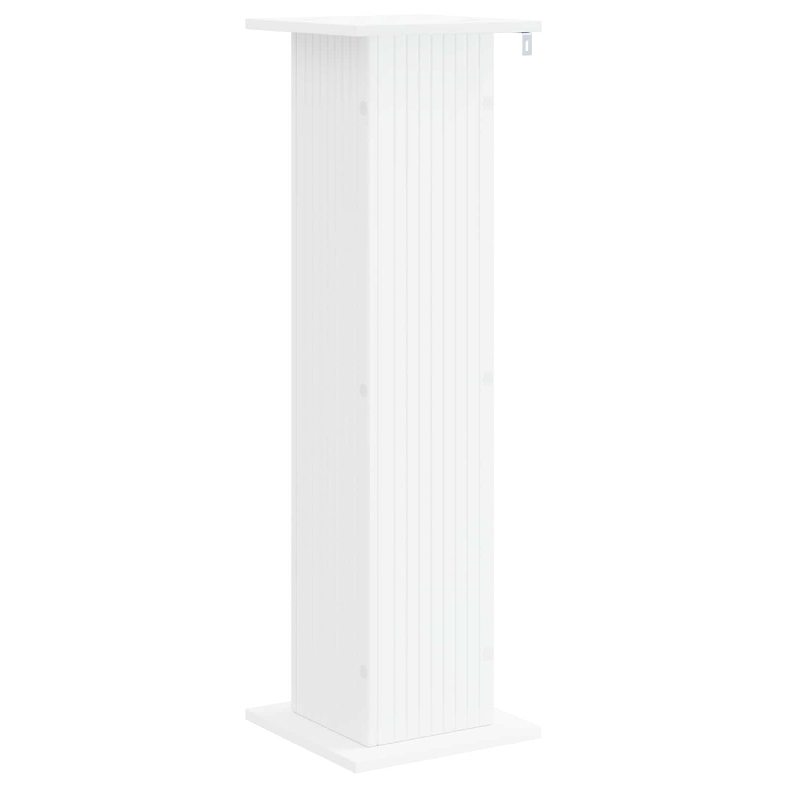 Plantenstandaard 2 pcs Wit 30,5 x 30 x 100,5 cm Bewerkt hout is nu te koop bij PeponiXL, paradijselijk wonen!