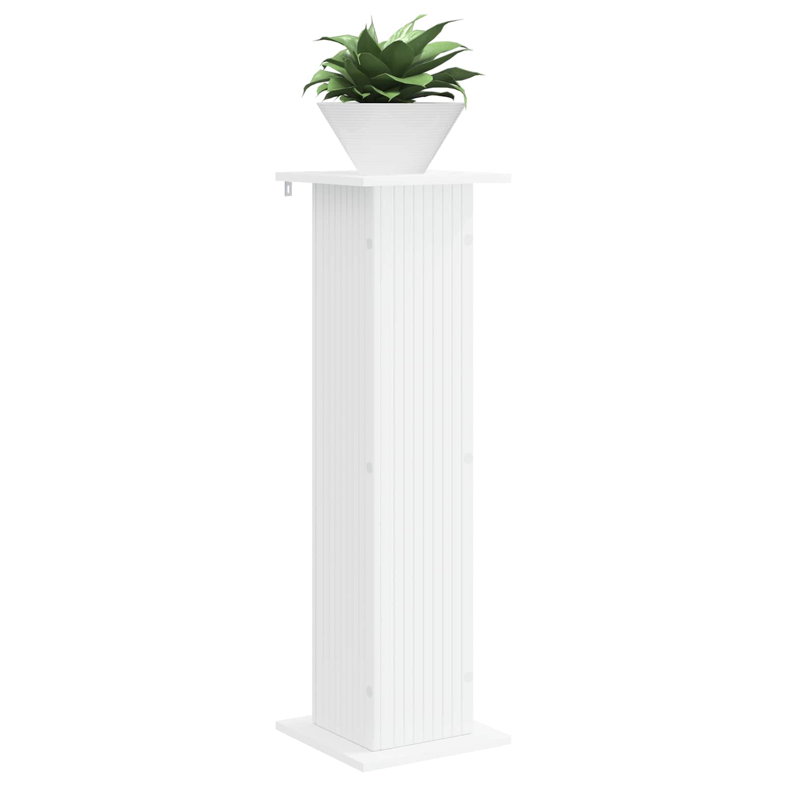 Plantenstandaard 2 pcs Wit 30,5 x 30 x 100,5 cm Bewerkt hout is nu te koop bij PeponiXL, paradijselijk wonen!