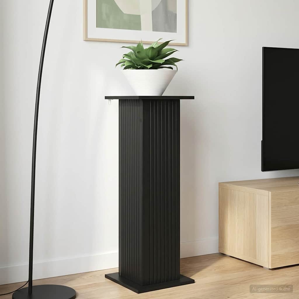 Plantenstandaard Zwart 30,5 x 30 x 100,5 cm Bewerkt hout is nu te koop bij PeponiXL, paradijselijk wonen!