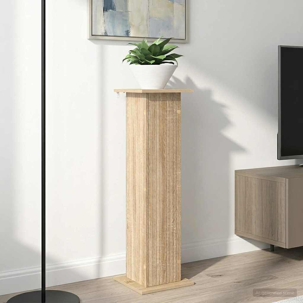 Plantenstandaard 2 pcs Sonoma Eiken 30,5 x 30 x 100,5 cm is nu te koop bij PeponiXL, paradijselijk wonen!