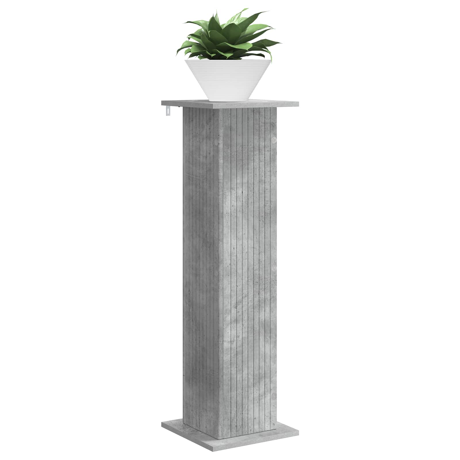 Plantenstandaard Betongrijs 30,5 x 30 x 100,5 cm Bewerkt hout is nu te koop bij PeponiXL, paradijselijk wonen!