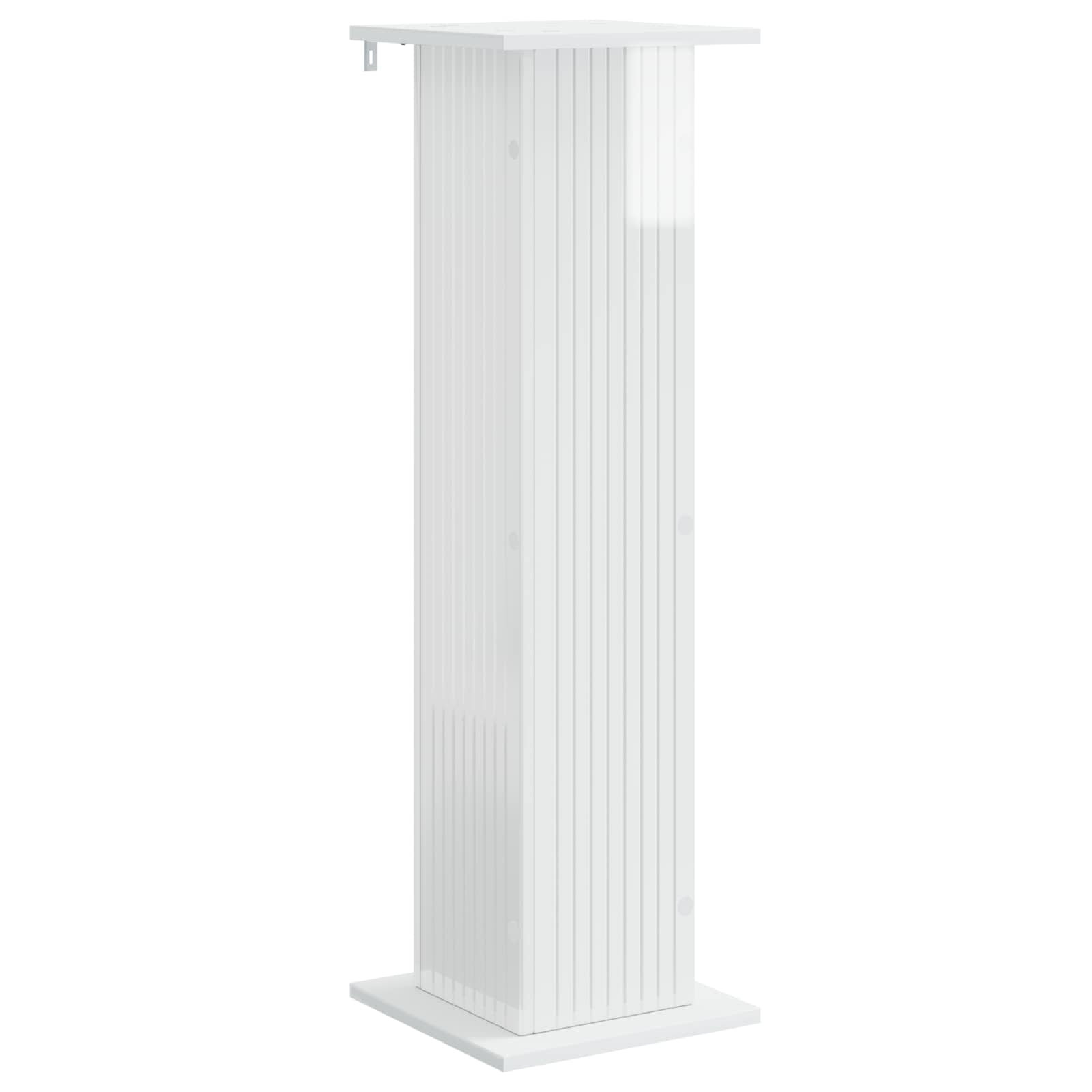 Plantenstandaard 2 pcs Hoogglans Wit 30,5 x 30 x 100,5 cm is nu te koop bij PeponiXL, paradijselijk wonen!