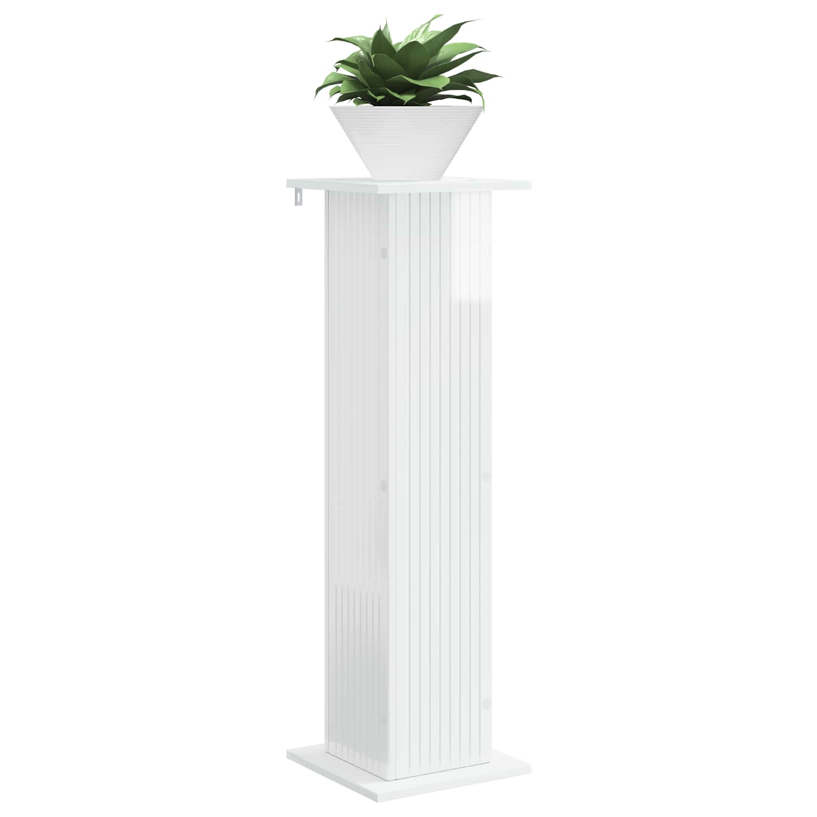 Plantenstandaard 2 pcs Hoogglans Wit 30,5 x 30 x 100,5 cm is nu te koop bij PeponiXL, paradijselijk wonen!
