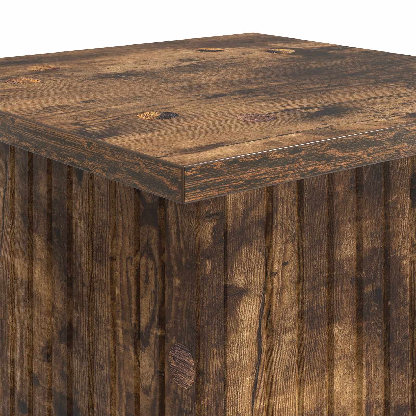 Plantenstandaard 2 pcs Gerookt eiken 30,5 x 30 x 100,5 cm is nu te koop bij PeponiXL, paradijselijk wonen!