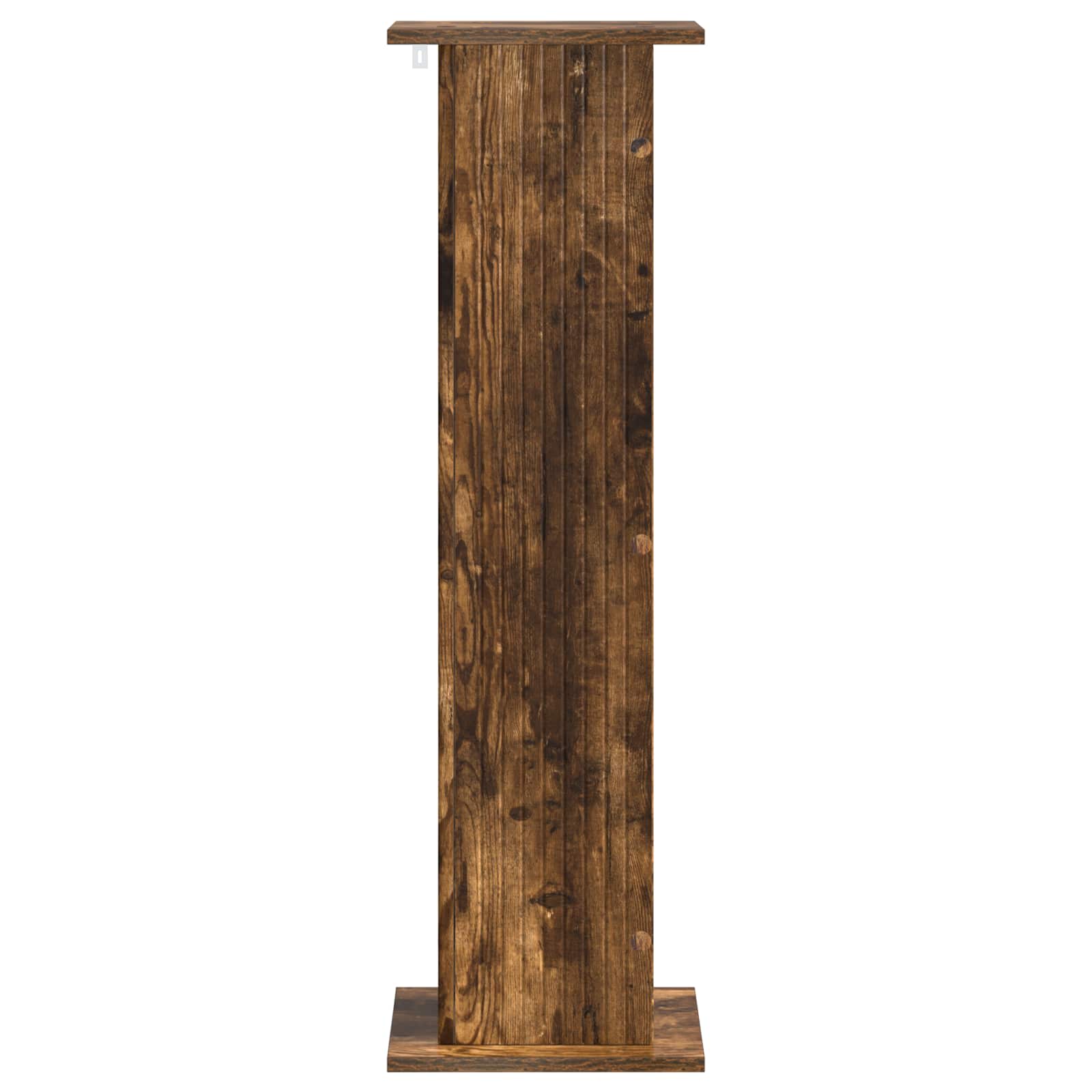 Plantenstandaard 2 pcs Gerookt eiken 30,5 x 30 x 100,5 cm is nu te koop bij PeponiXL, paradijselijk wonen!