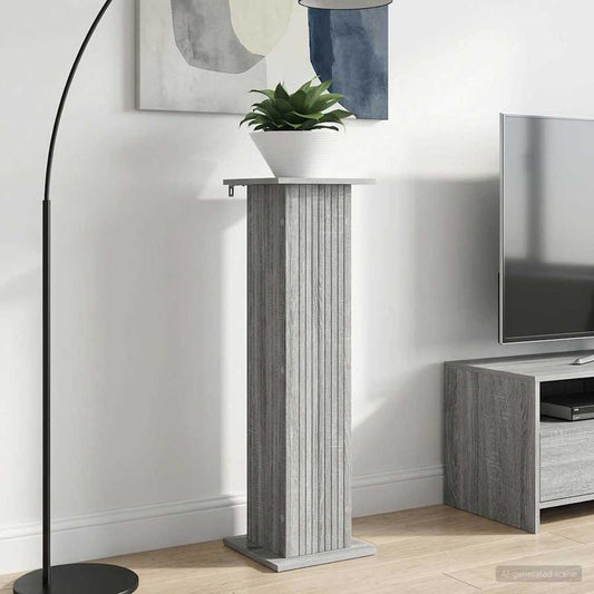 Plantenstandaard Grijs sonoma 30,5 x 30 x 100,5 cm Bewerkt hout is nu te koop bij PeponiXL, paradijselijk wonen!
