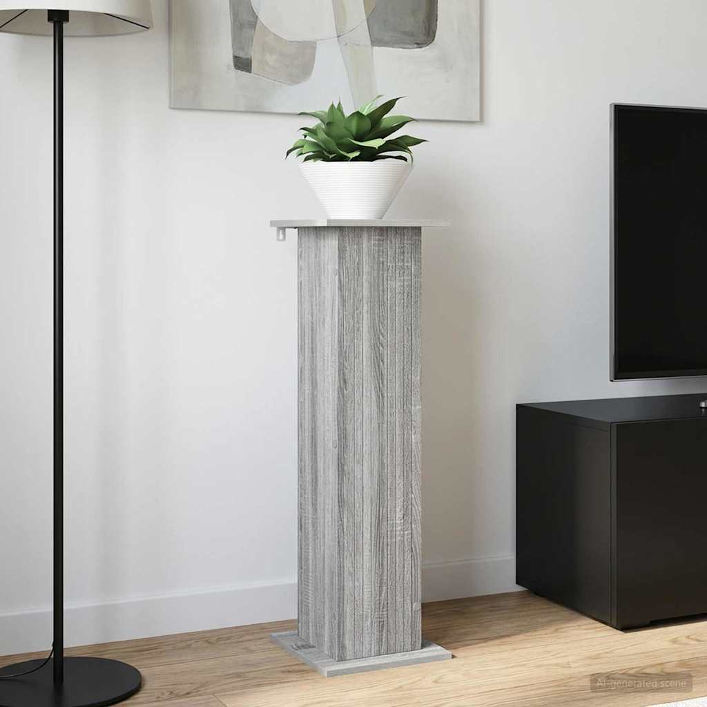 Plantenstandaard 2 pcs Grijs sonoma 30,5 x 30 x 100,5 cm is nu te koop bij PeponiXL, paradijselijk wonen!