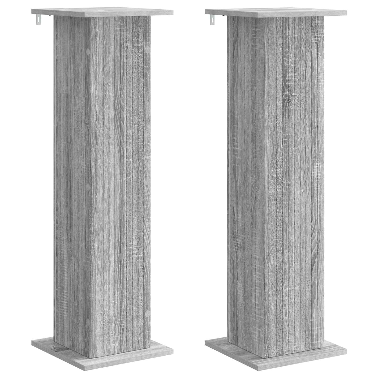 Plantenstandaard 2 pcs Grijs sonoma 30,5 x 30 x 100,5 cm is nu te koop bij PeponiXL, paradijselijk wonen!