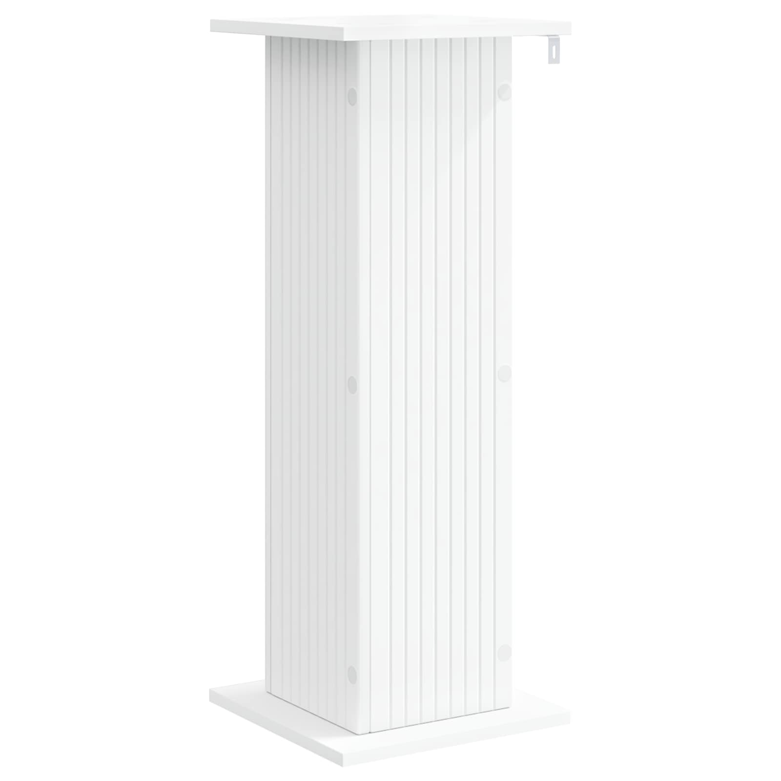 Plantenstandaard 2 pcs Wit 30,5 x 30 x 80,5 cm Bewerkt hout is nu te koop bij PeponiXL, paradijselijk wonen!