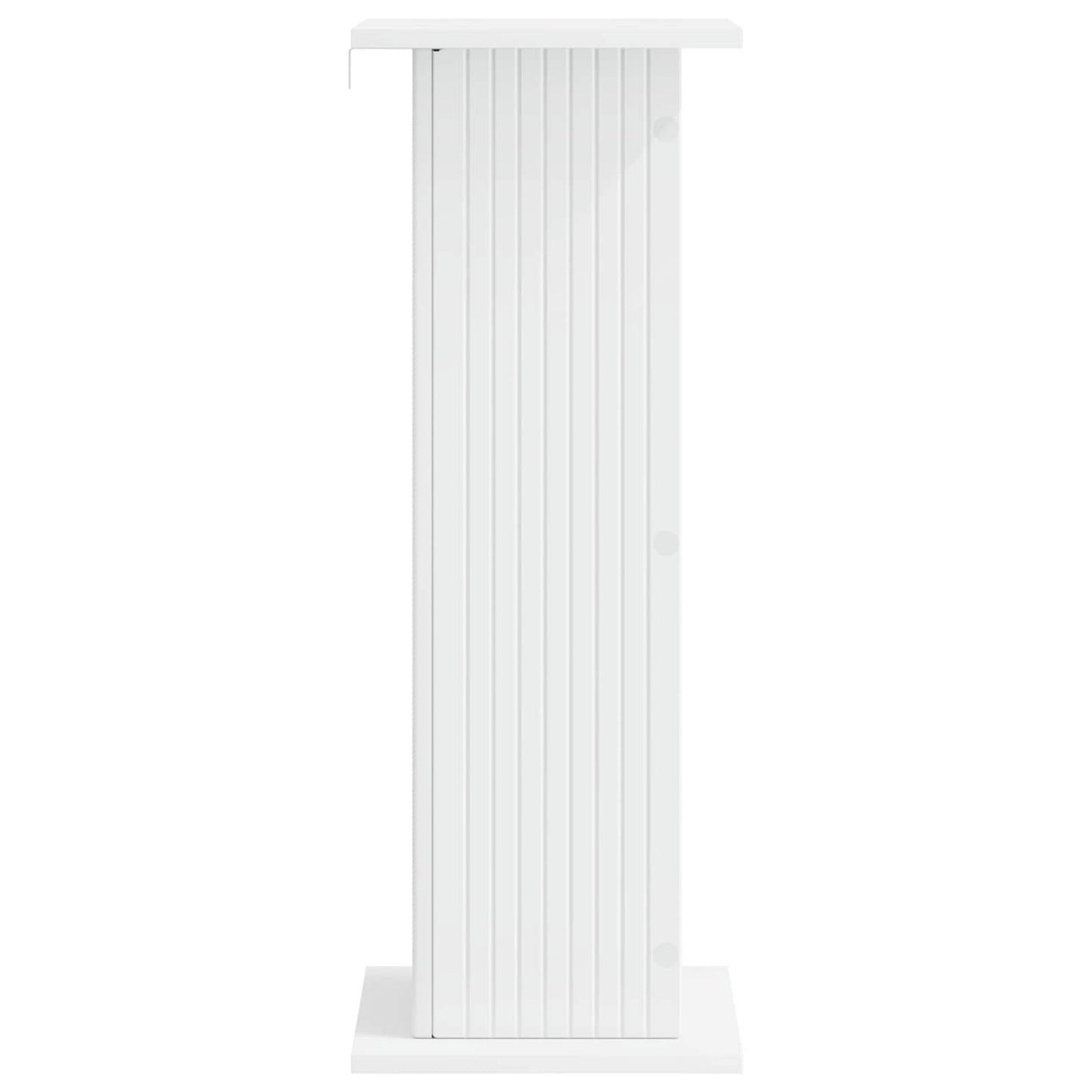 Plantenstandaard 2 pcs Wit 30,5 x 30 x 80,5 cm Bewerkt hout is nu te koop bij PeponiXL, paradijselijk wonen!