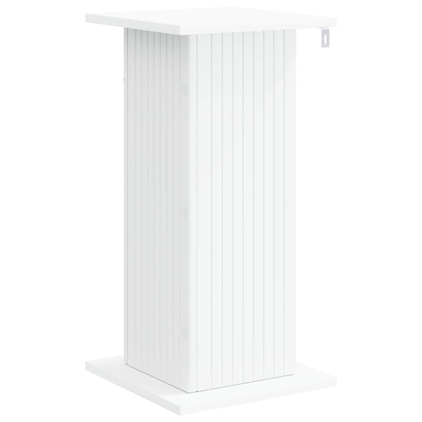 Plantenstandaard 2 pcs Wit 30,5 x 30 x 60,5 cm Bewerkt hout is nu te koop bij PeponiXL, paradijselijk wonen!