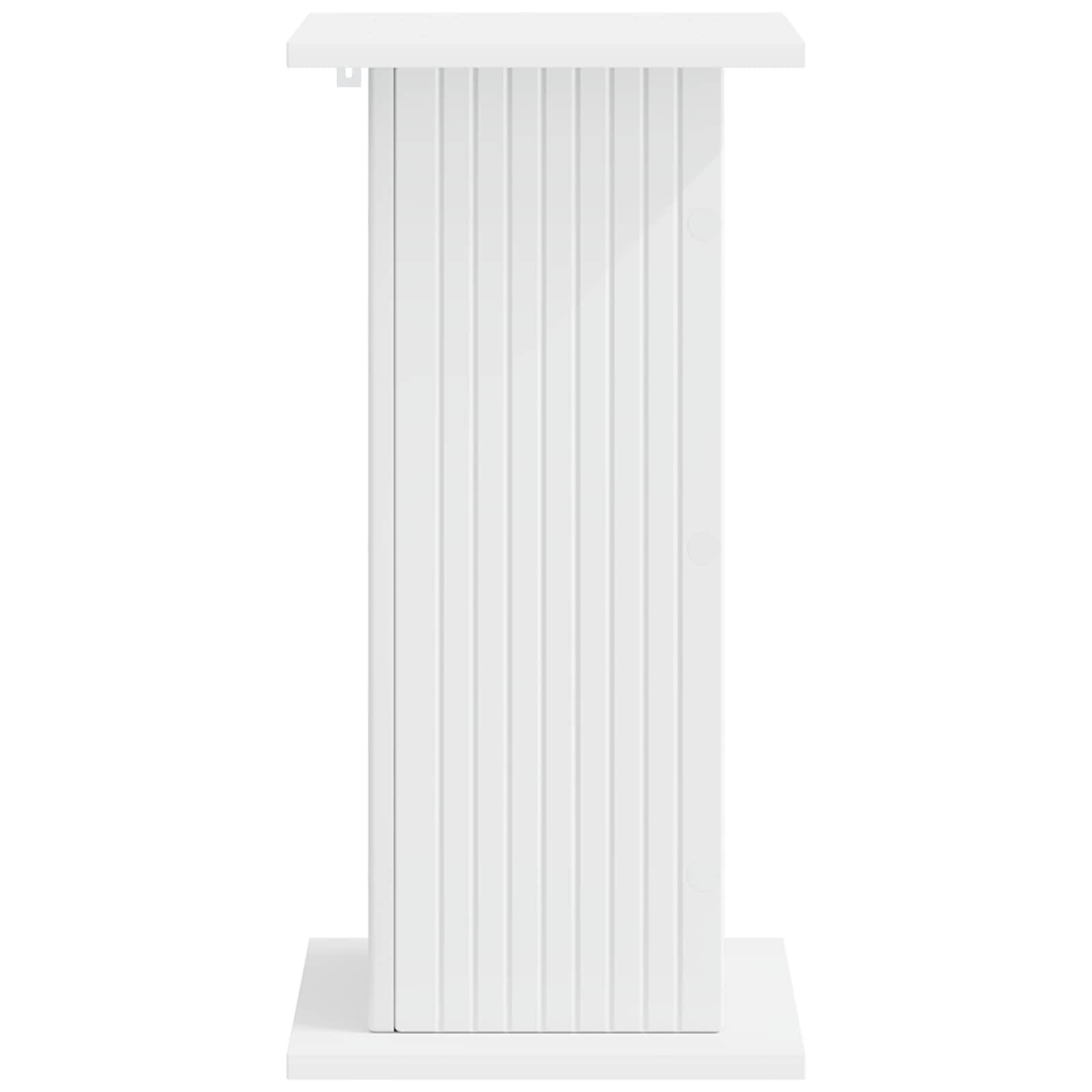 Plantenstandaard 2 pcs Wit 30,5 x 30 x 60,5 cm Bewerkt hout is nu te koop bij PeponiXL, paradijselijk wonen!
