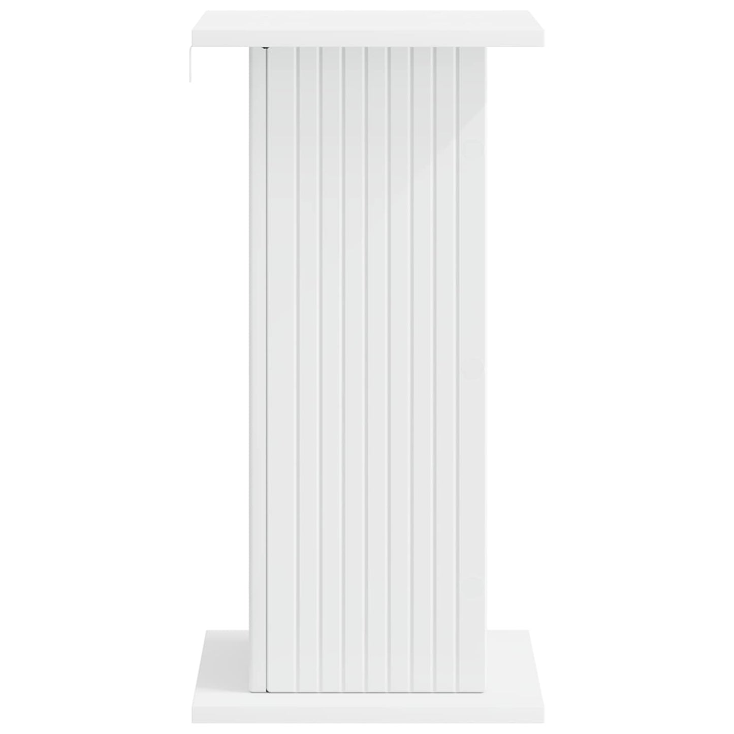 Plantenstandaard 2 pcs Wit 30,5 x 30 x 60,5 cm Bewerkt hout is nu te koop bij PeponiXL, paradijselijk wonen!