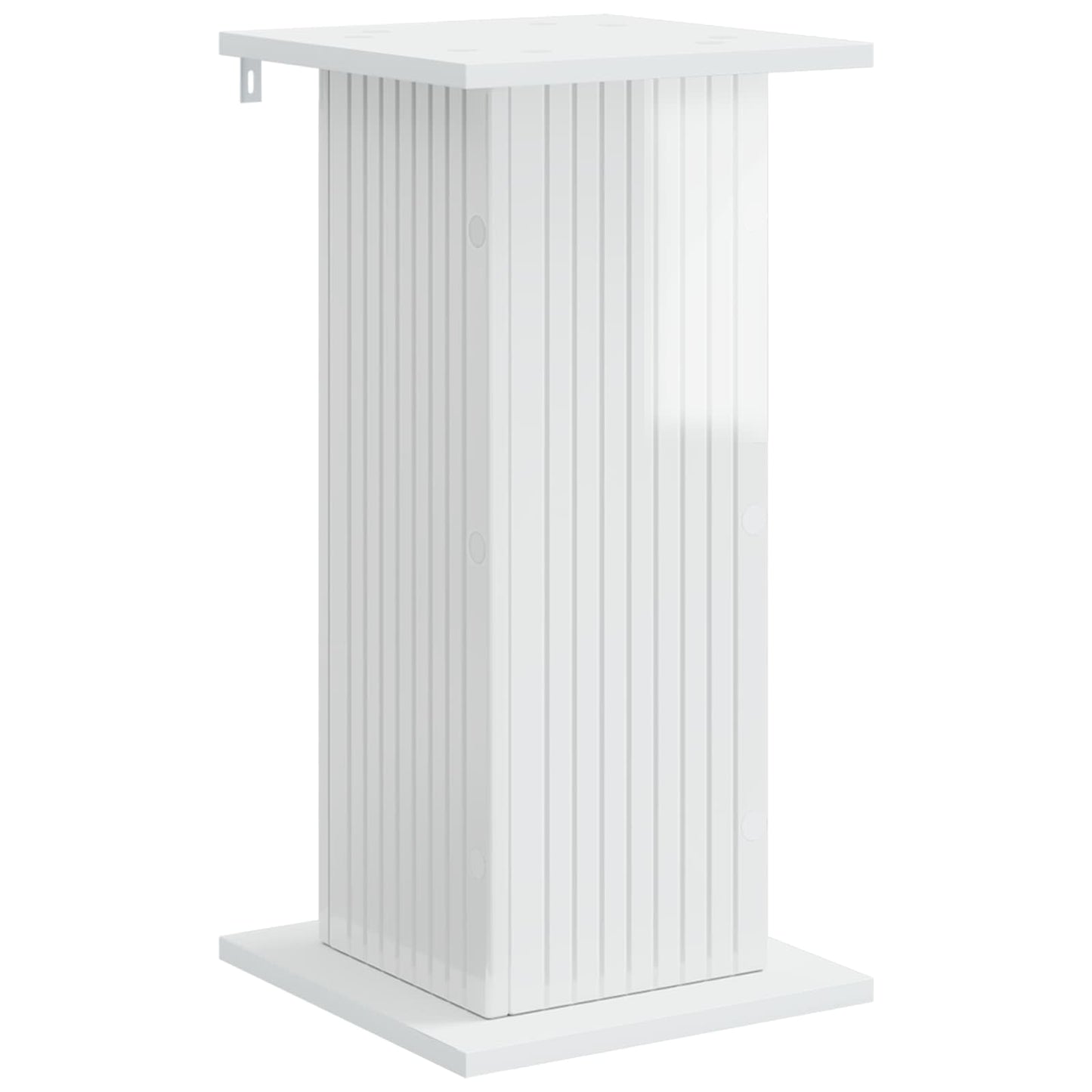Plantenstandaard Hoogglans Wit 30,5 x 30 x 60,5 cm Bewerkt hout is nu te koop bij PeponiXL, paradijselijk wonen!