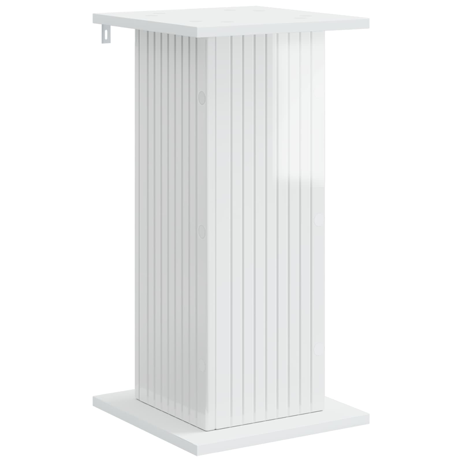 Plantenstandaard Hoogglans Wit 30,5 x 30 x 60,5 cm Bewerkt hout is nu te koop bij PeponiXL, paradijselijk wonen!