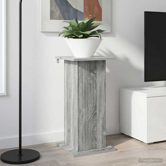 Plantenstandaard Grijs sonoma 30,5 x 30 x 60,5 cm Bewerkt hout is nu te koop bij PeponiXL, paradijselijk wonen!