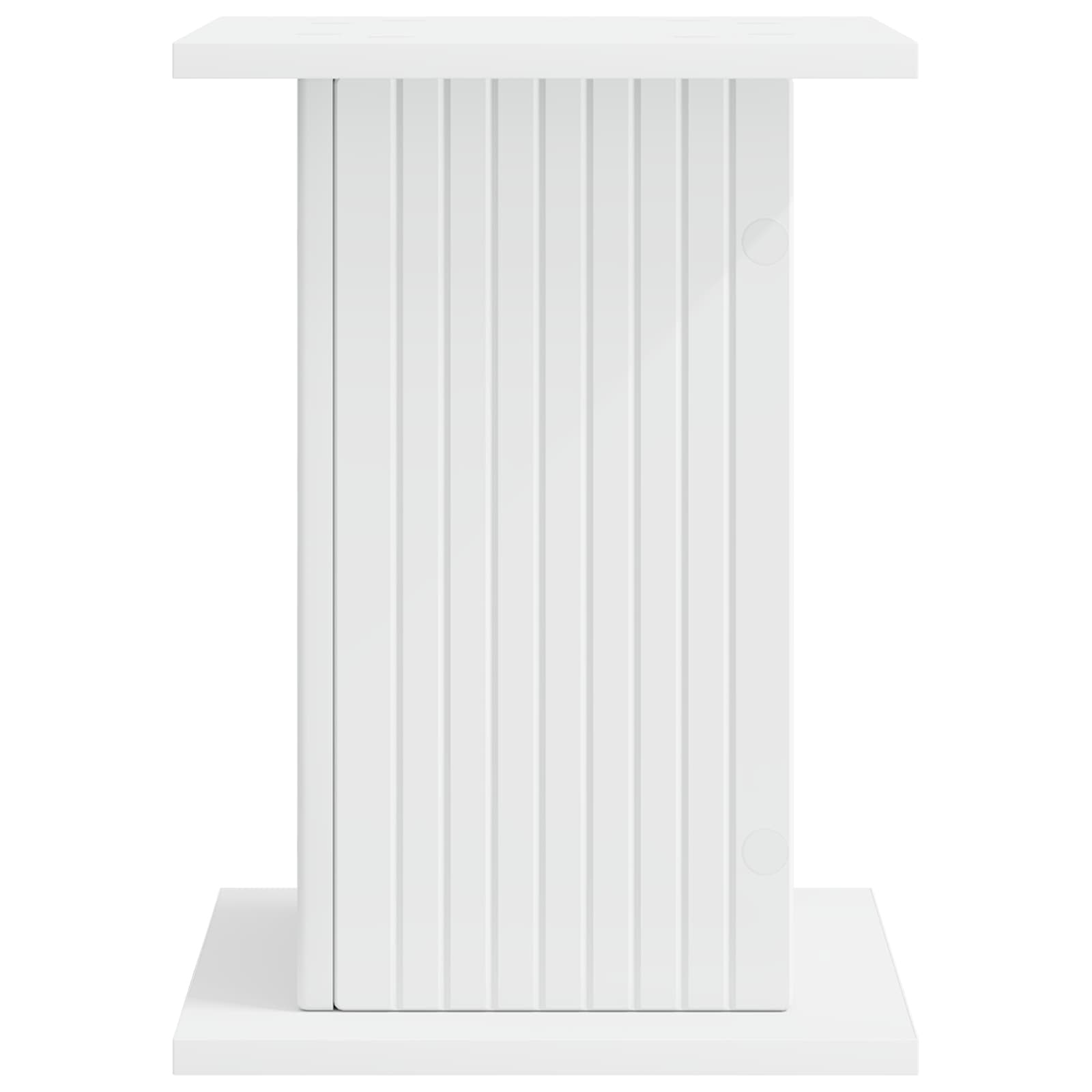 Plantenstandaard 2 pcs Wit 30,5 x 30 x 43 cm Bewerkt hout is nu te koop bij PeponiXL, paradijselijk wonen!