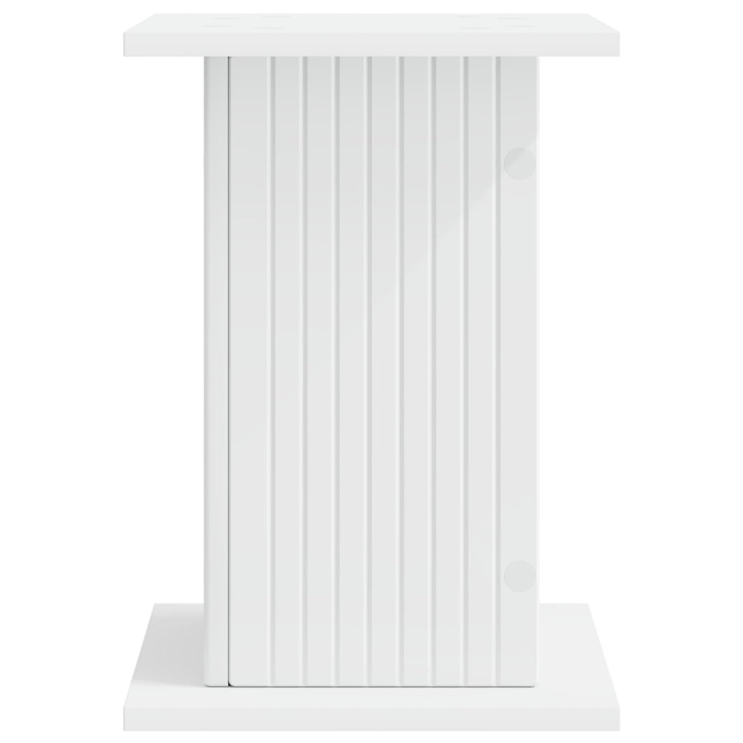 Plantenstandaard 2 pcs Wit 30,5 x 30 x 43 cm Bewerkt hout is nu te koop bij PeponiXL, paradijselijk wonen!