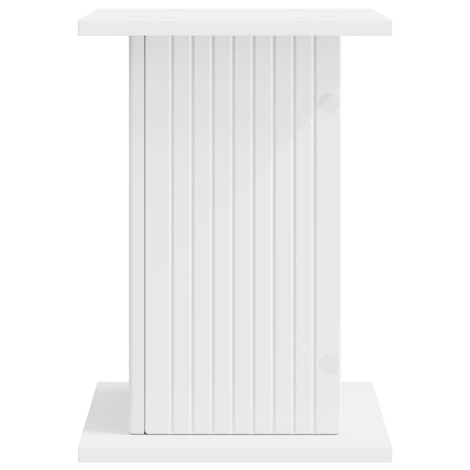 Plantenstandaard 2 pcs Wit 30,5 x 30 x 43 cm Bewerkt hout is nu te koop bij PeponiXL, paradijselijk wonen!