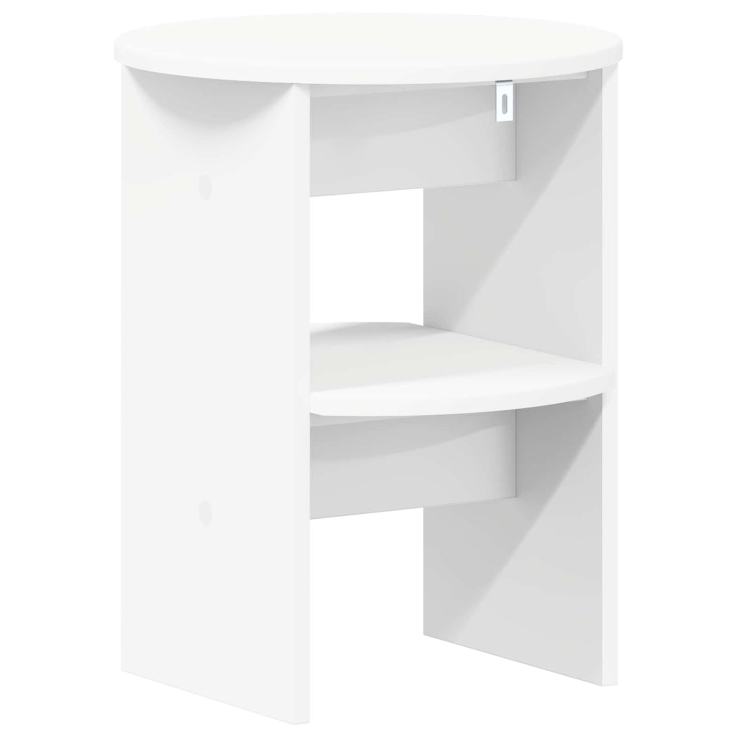 Bijzetkast Wit Ø40 x 50 cm Geconstrueerd hout is nu te koop bij PeponiXL, paradijselijk wonen!