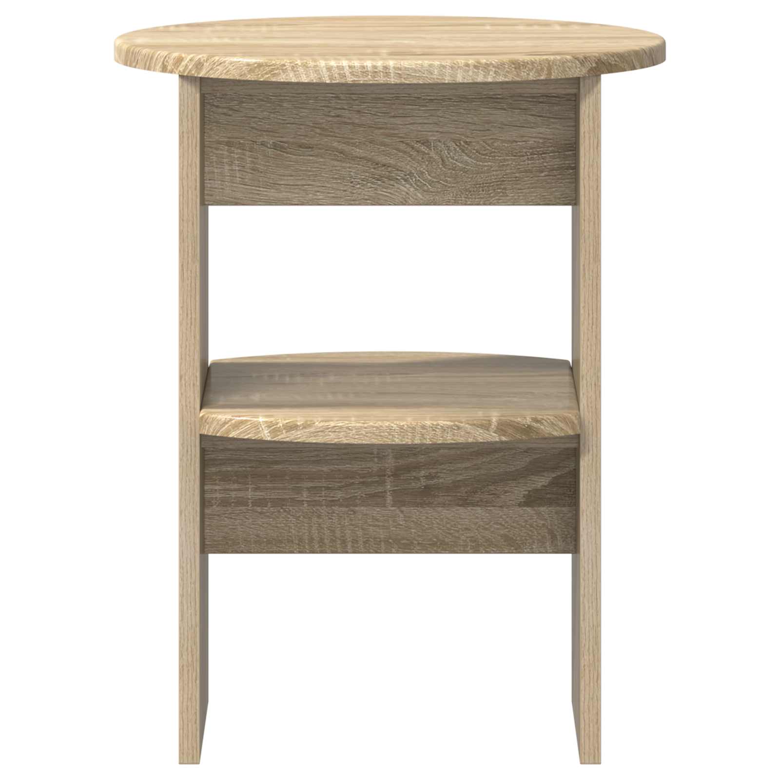 Bijzetkast 2 pcs Sonoma Eiken Ø40 x 50 cm Geconstrueerd hout is nu te koop bij PeponiXL, paradijselijk wonen!