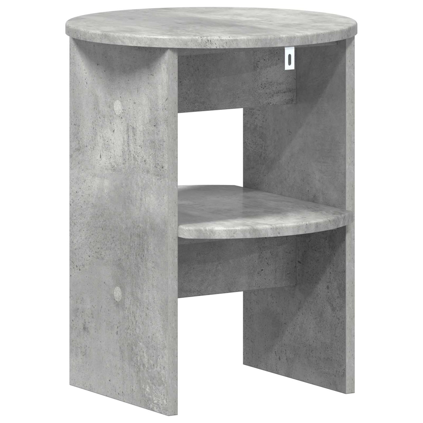Bijzetkast Beton Grijs Ø40 x 50 cm Geconstrueerd hout is nu te koop bij PeponiXL, paradijselijk wonen!