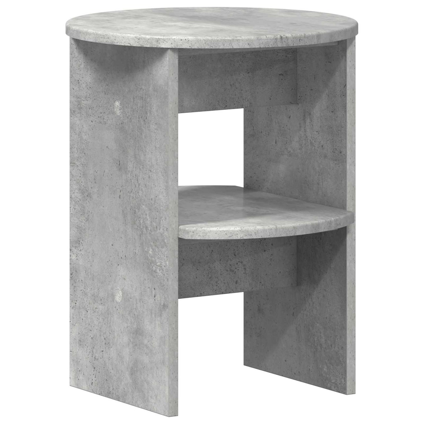 Bijzetkast 2 pcs Beton Grijs Ø40 x 50 cm Geconstrueerd hout is nu te koop bij PeponiXL, paradijselijk wonen!