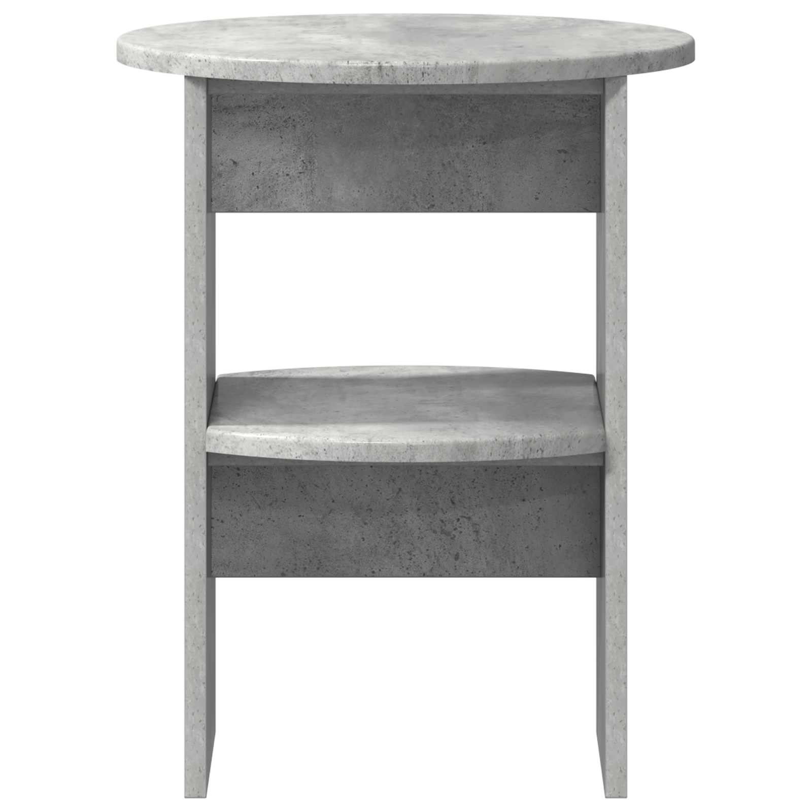 Bijzetkast 2 pcs Beton Grijs Ø40 x 50 cm Geconstrueerd hout is nu te koop bij PeponiXL, paradijselijk wonen!