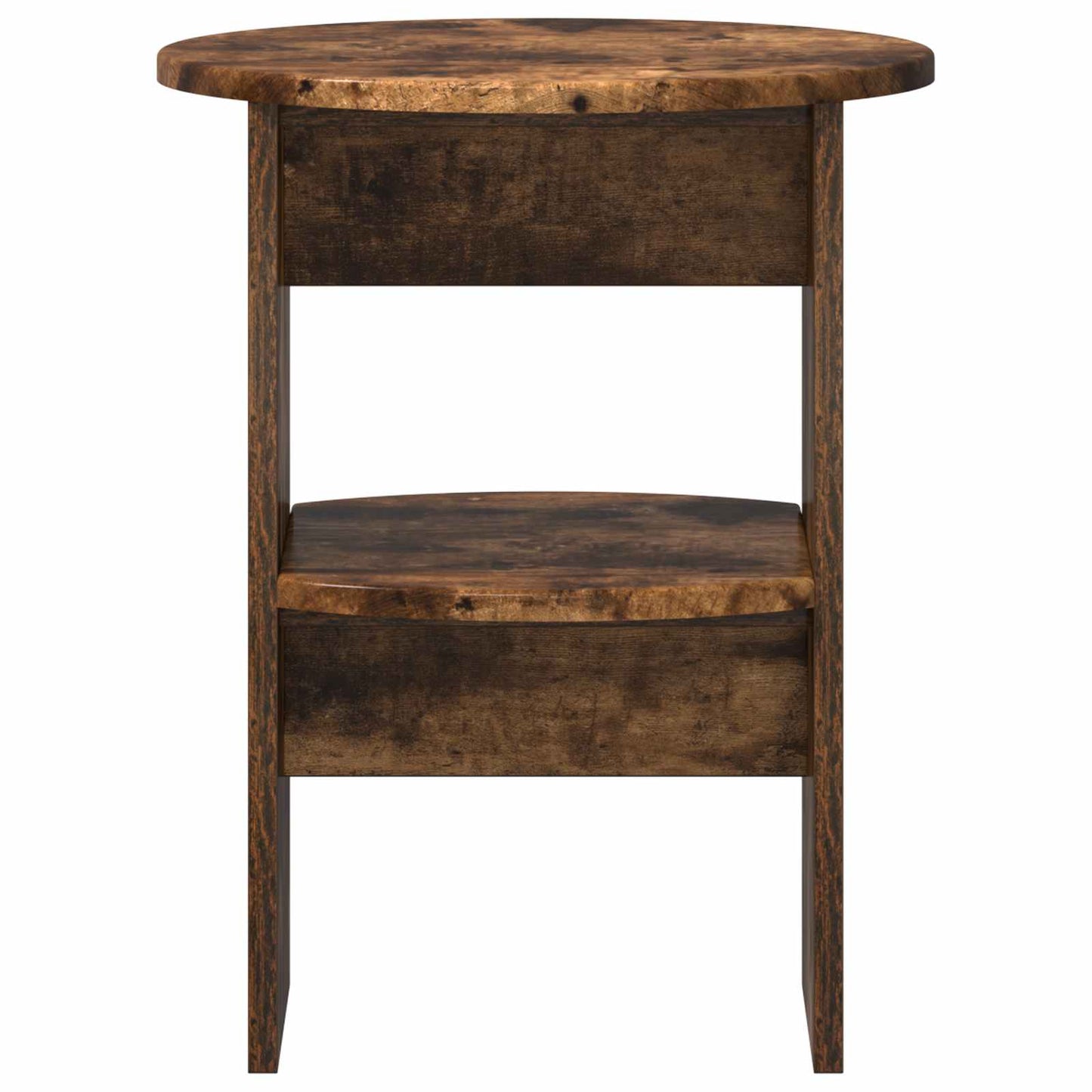 Bijzetkast Gerookte Eik Ø40 x 50 cm Geconstrueerd hout is nu te koop bij PeponiXL, paradijselijk wonen!